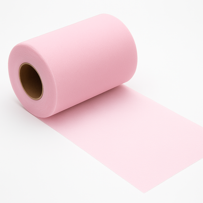Light Pink Tulle Fabric Rolls 6 Inch by 100 Yards (300 feet)