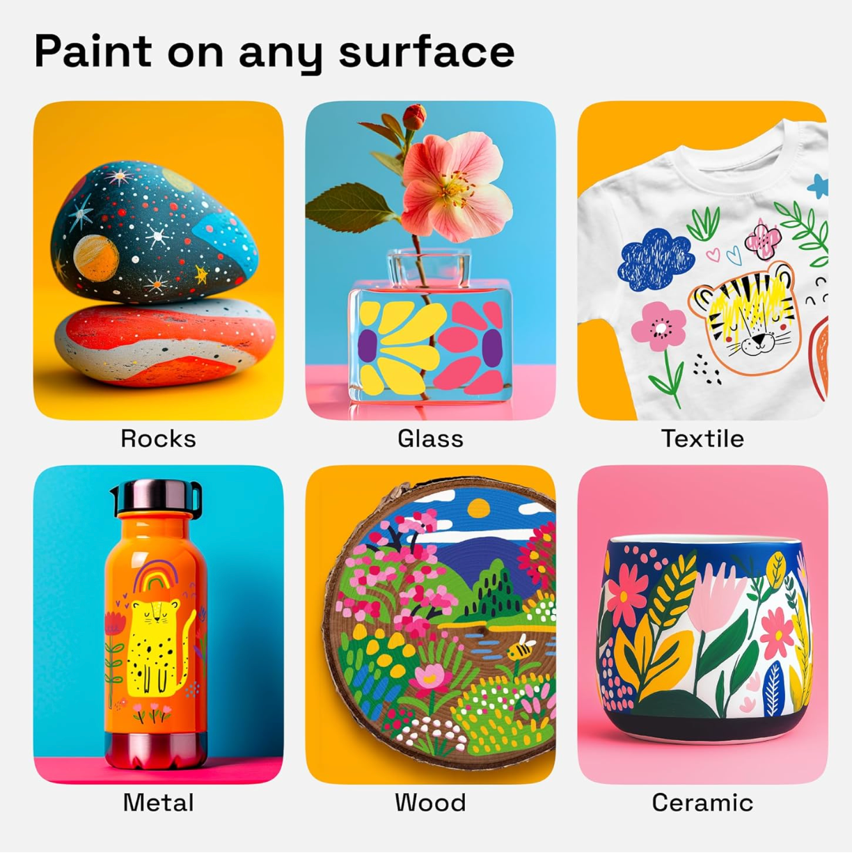 24 Dual Tip Acrylic Paint Markers